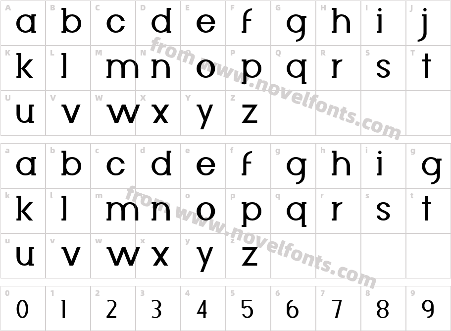 DiminutoCharacter Map