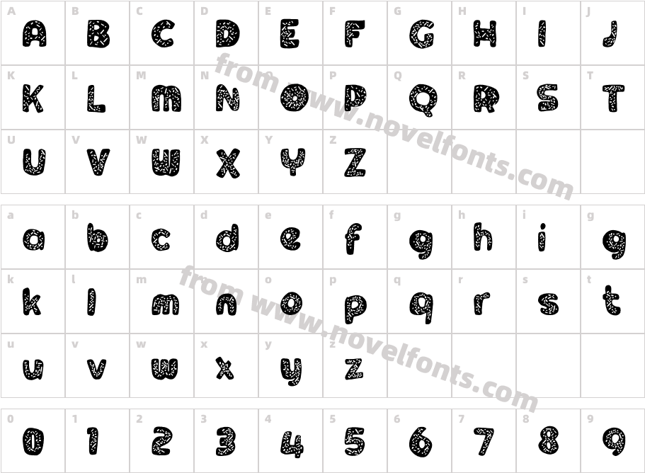 DinoTypeDonutCharacter Map