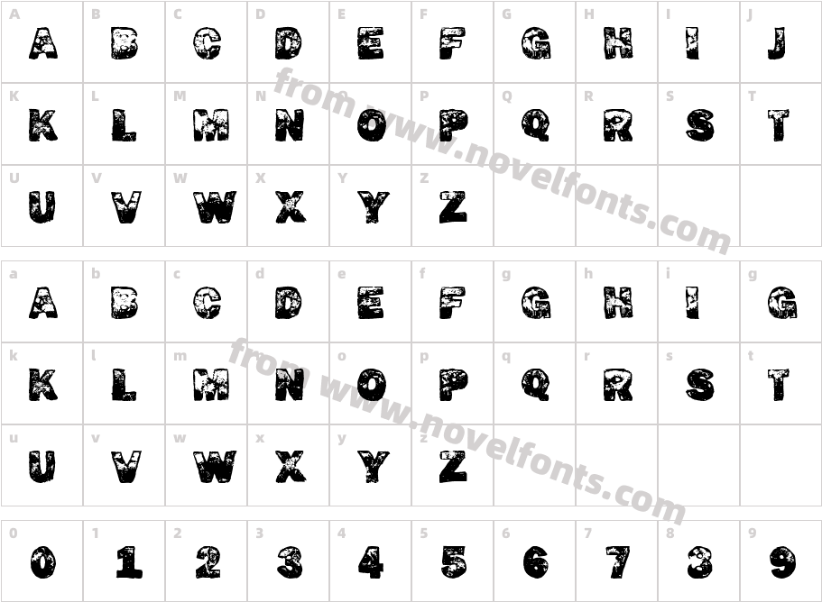 Dirty FoxCharacter Map