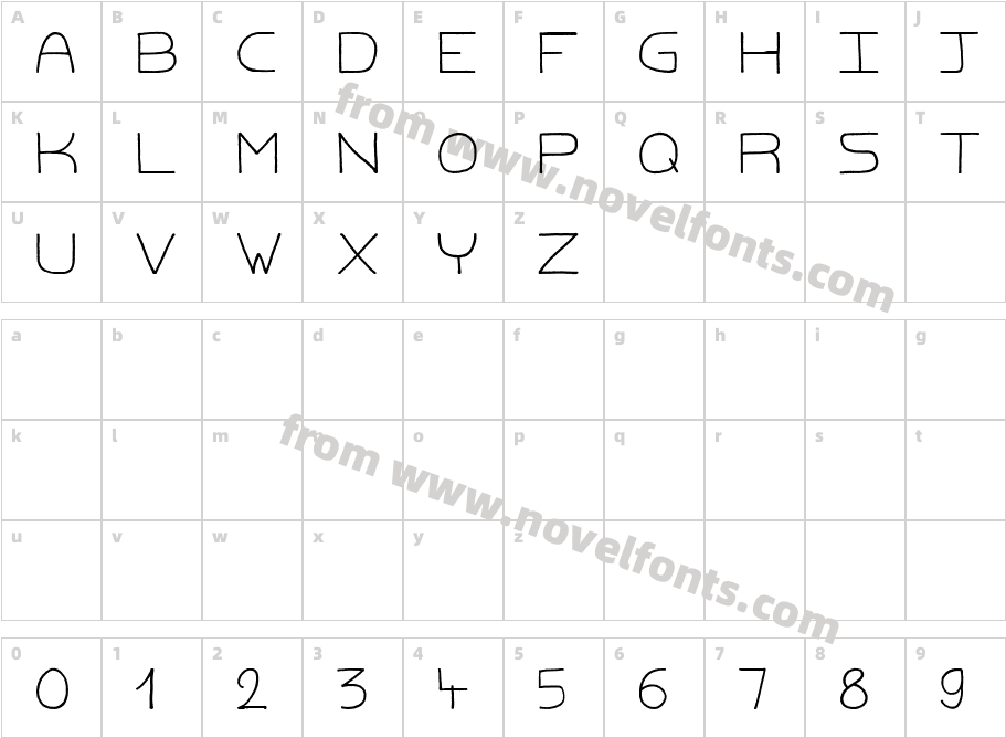 Dirty MacadamCharacter Map