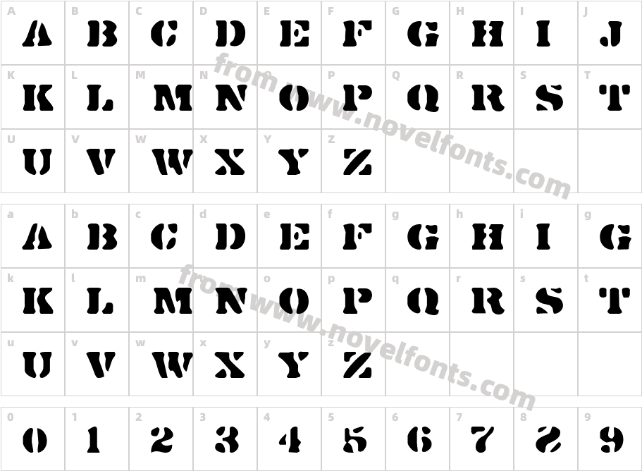 DirtyBaker'sDozenCharacter Map