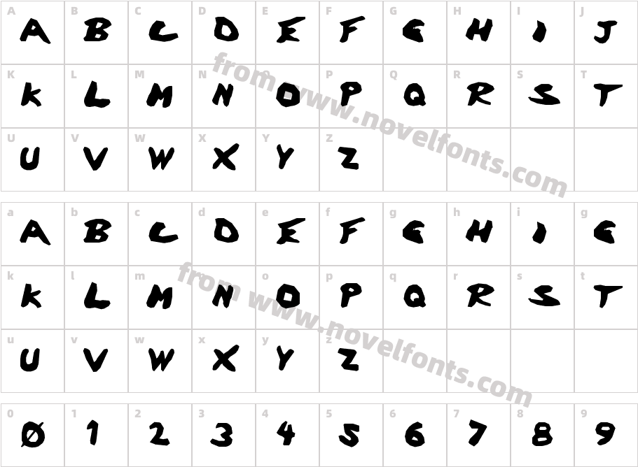 DischargeCharacter Map