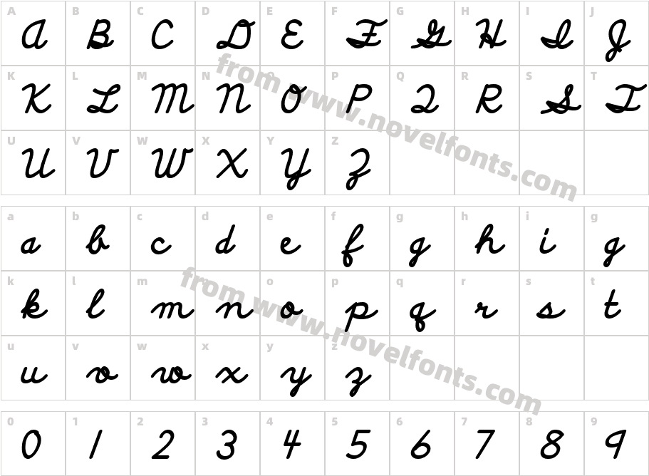 Discipuli Britannica BoldCharacter Map