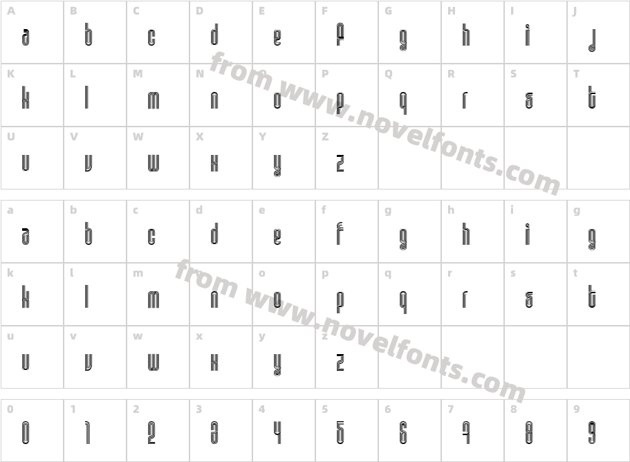 Disco 1Character Map