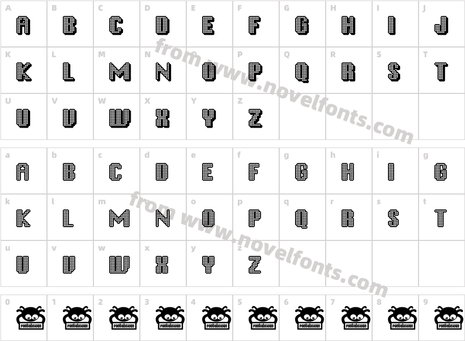 Disco InfernoCharacter Map