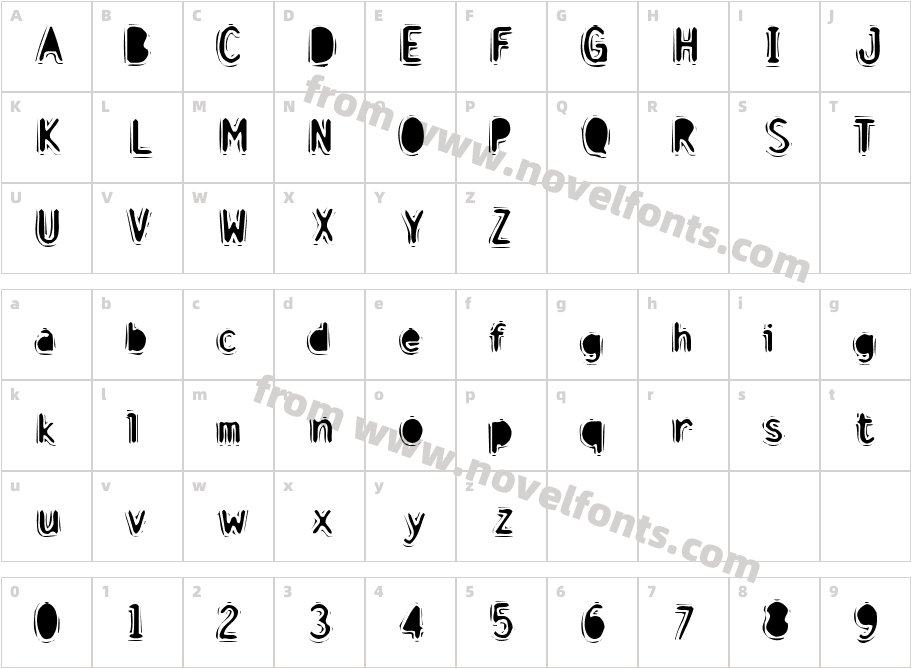 Discount Inferno BoldCharacter Map