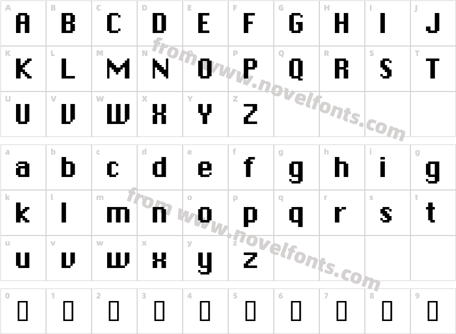 ChicpixCharacter Map