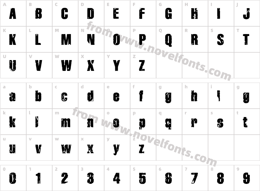 DisintegrationCharacter Map