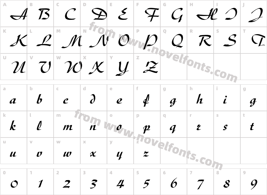 DiskusBQ-BoldCharacter Map