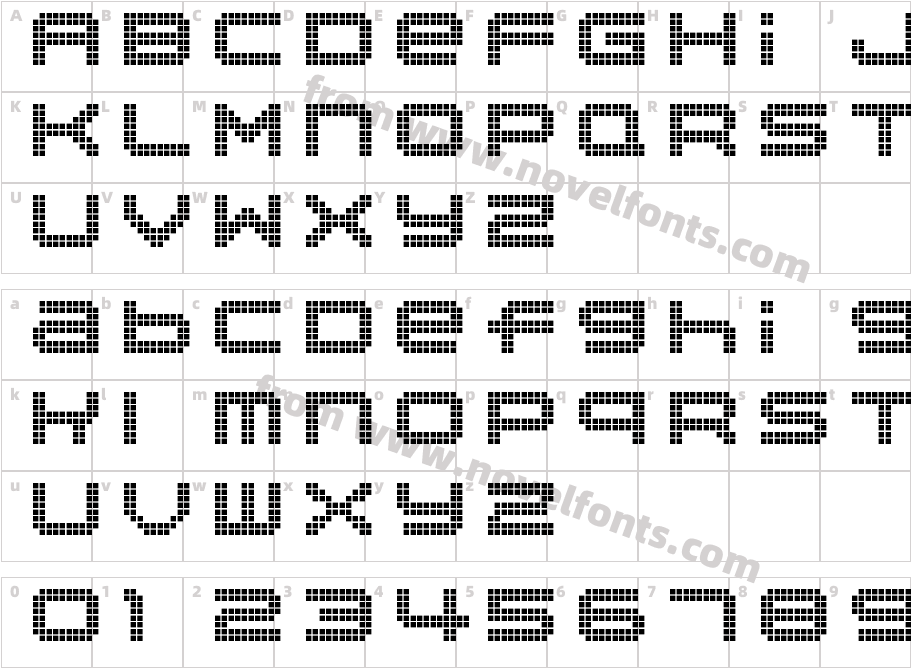 Disorient Pixels RegularCharacter Map