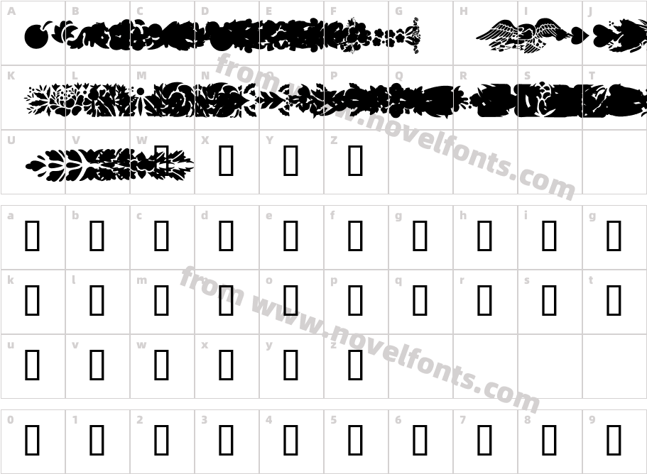 Dividers & MiscCharacter Map