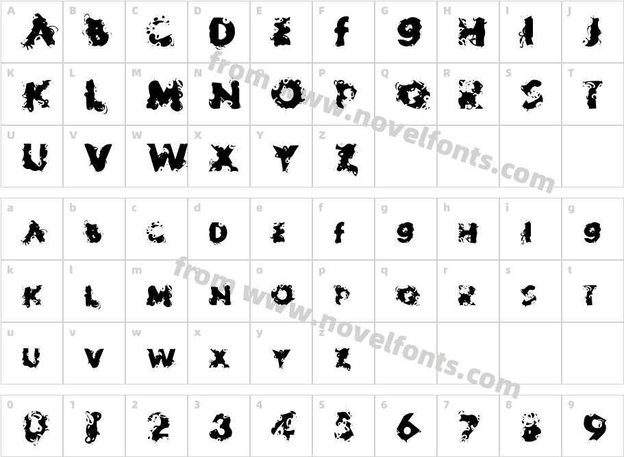 DizzySpell-BasicCharacter Map