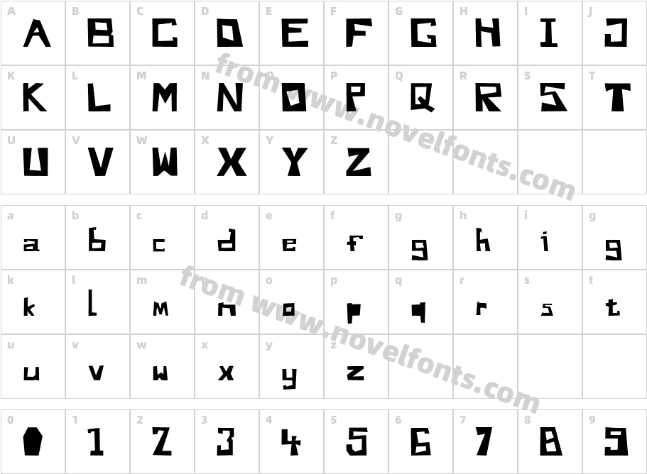 Do You Like My Font AndyCharacter Map