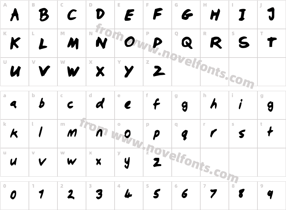 DobboChiselCharacter Map