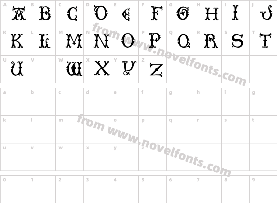 DoblerCharacter Map