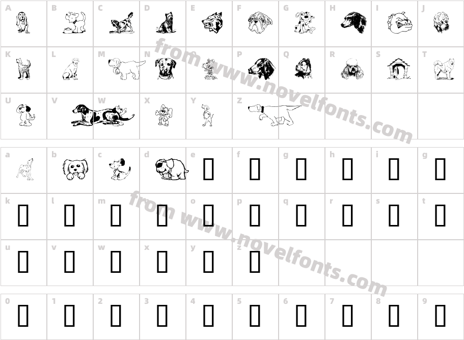 DoggArtCharacter Map