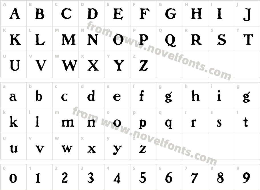 Dolenzo JCharacter Map