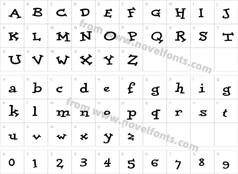 DoloresCyr-ExtraBoldCharacter Map