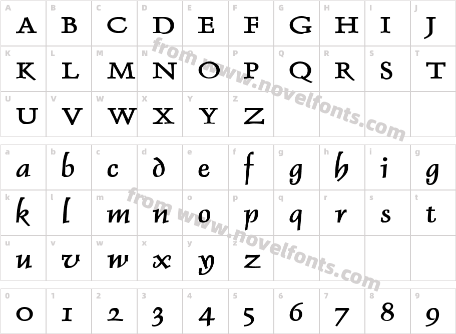 Dolphin Wide BoldCharacter Map