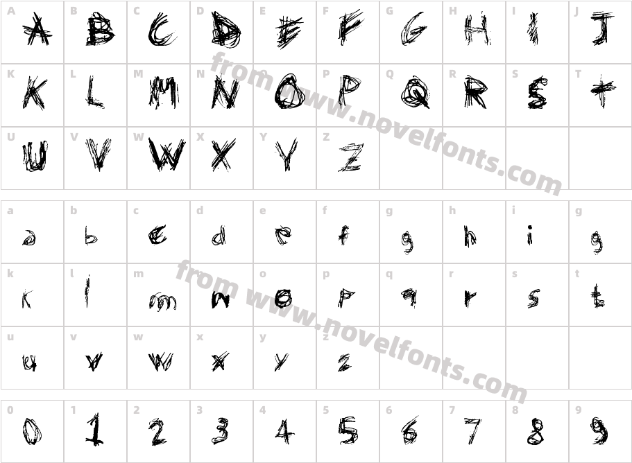 Domenico128Character Map