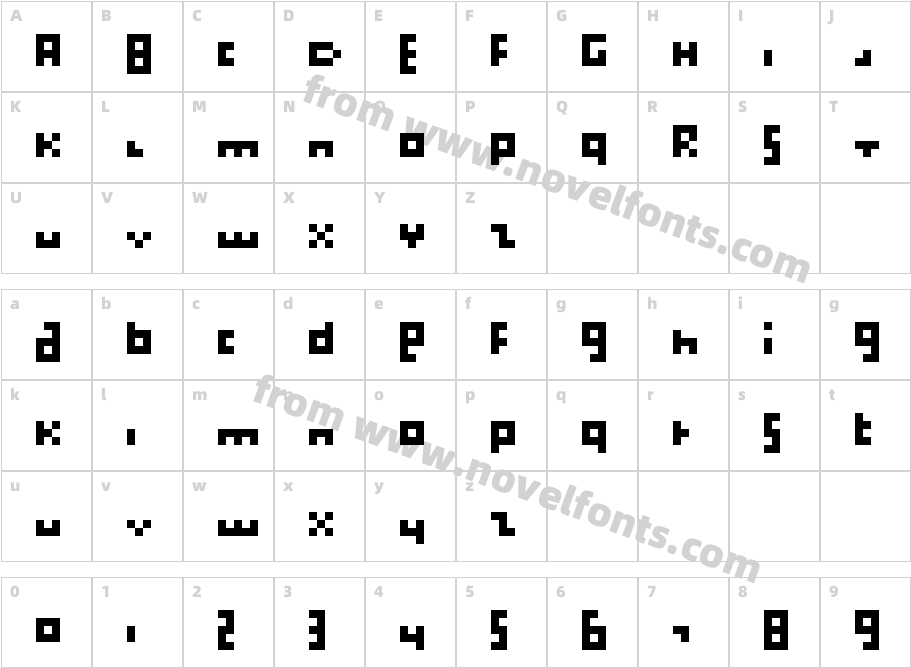 Chill Pixels MinimalismCharacter Map