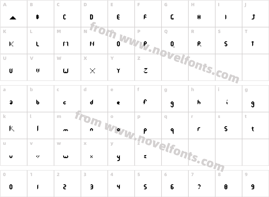 Dominoes RegularCharacter Map