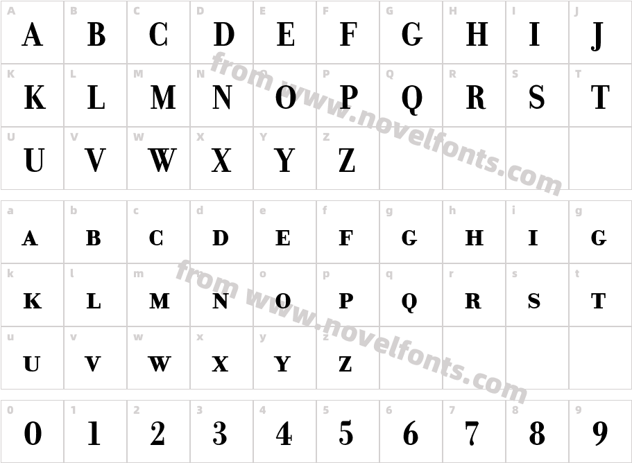 DonatoraSC-BoldCharacter Map