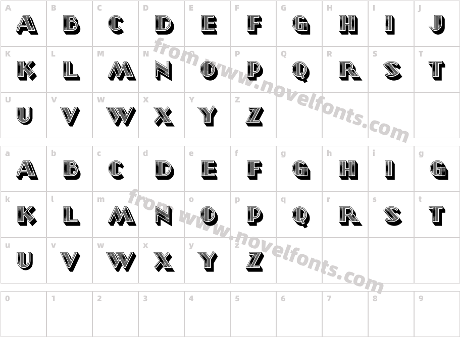 Donne RegularCharacter Map