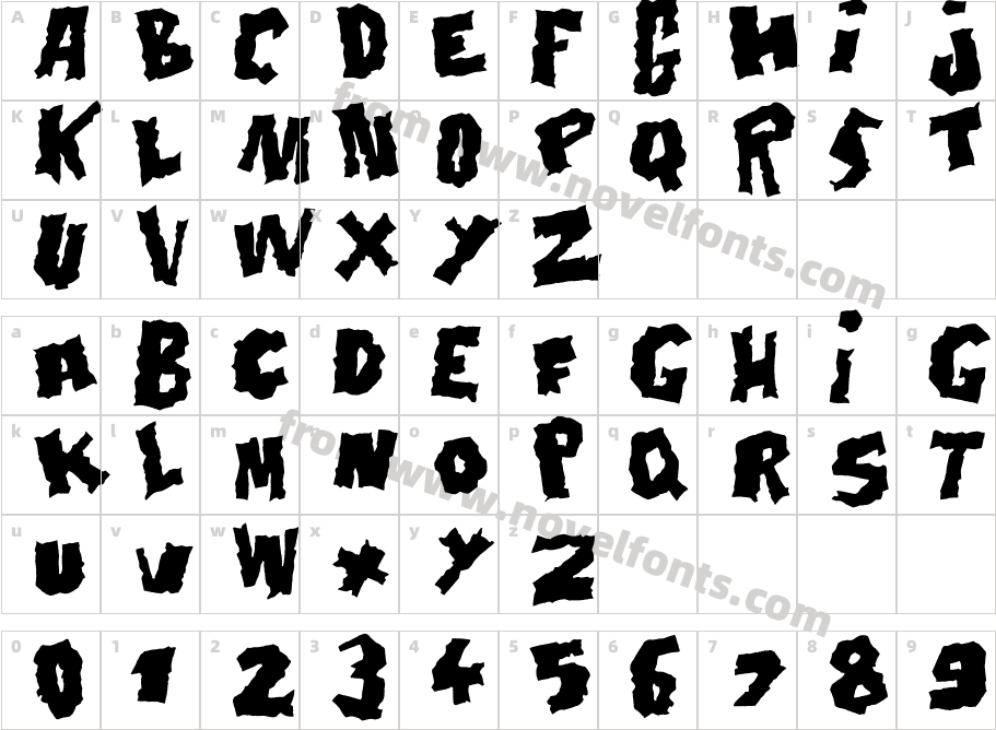 Doonga BlackCharacter Map