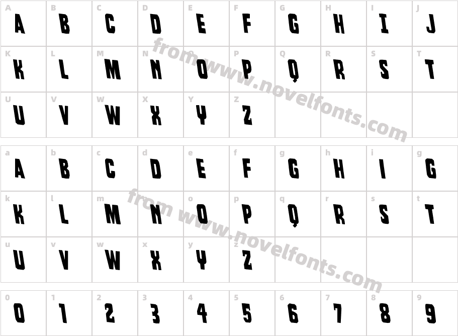 Dorian Gore Rotalic 2Character Map