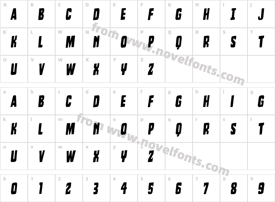 Dorian Gore RotalicCharacter Map