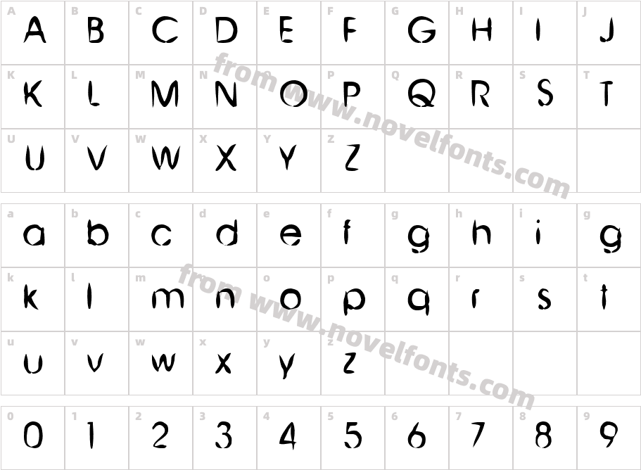 Chinese BrushCharacter Map