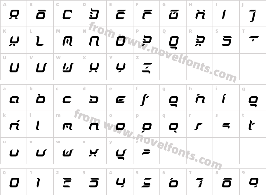 DorisOrange-Italic-RegularCharacter Map