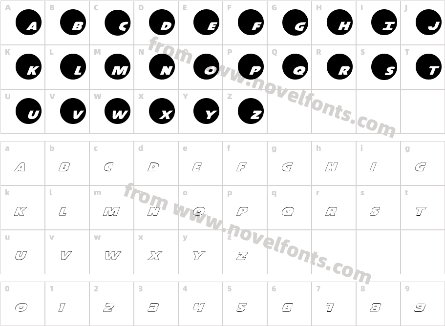 Dot.com Reverse ProCharacter Map