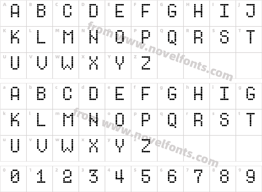 Dotf1Character Map