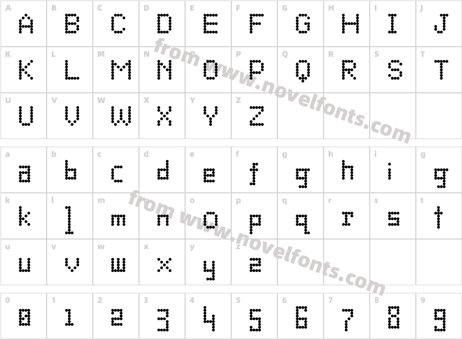 Dotto-AlphabetCharacter Map