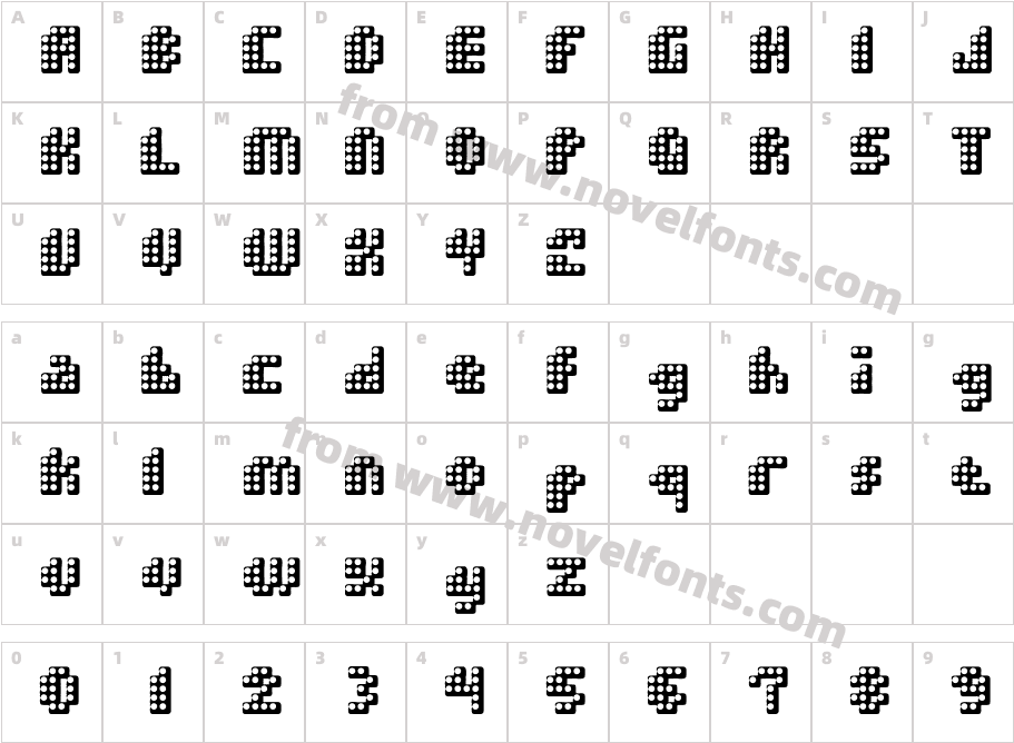 Double StrikeCharacter Map