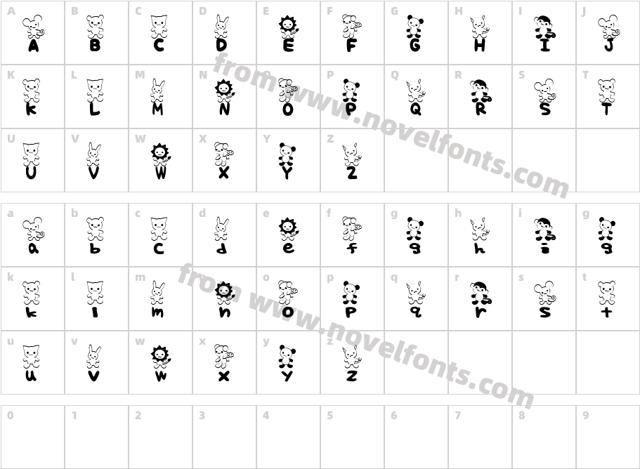 DoubutsuCharacter Map