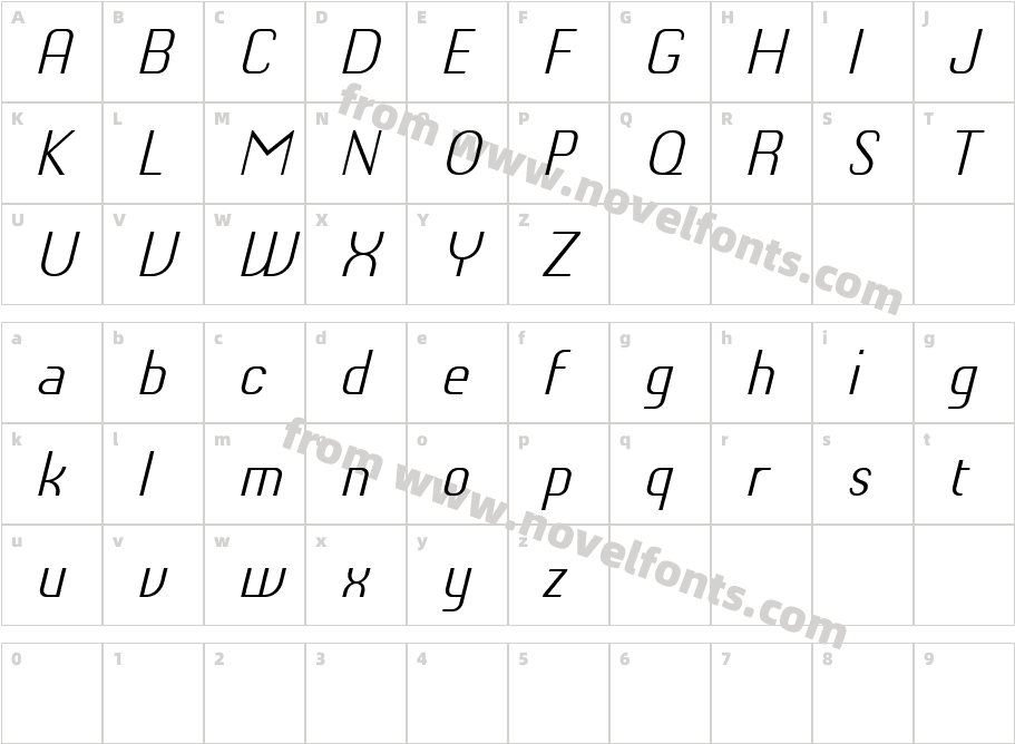 Chiq ReducedCharacter Map