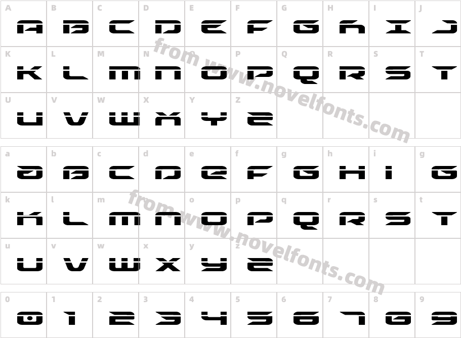 Drive LaserCharacter Map