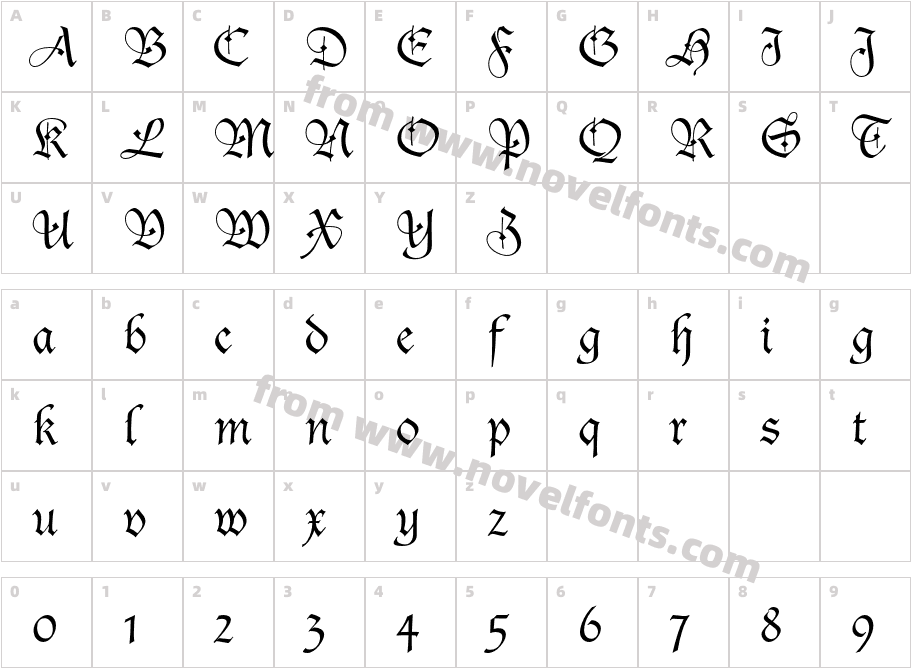 DucDeBerryLTStdCharacter Map