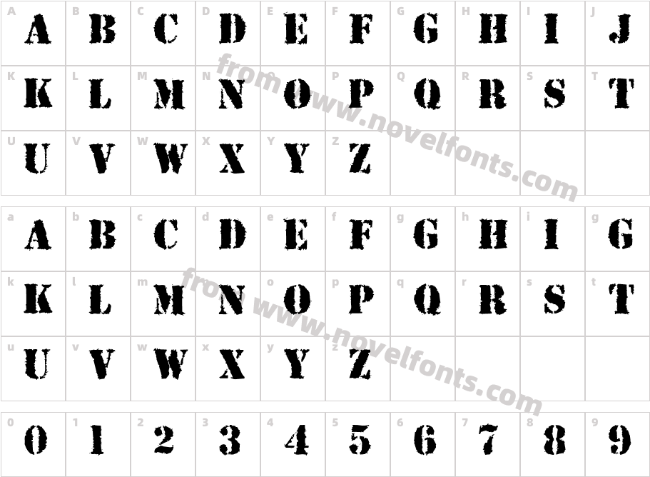 Due DateCharacter Map