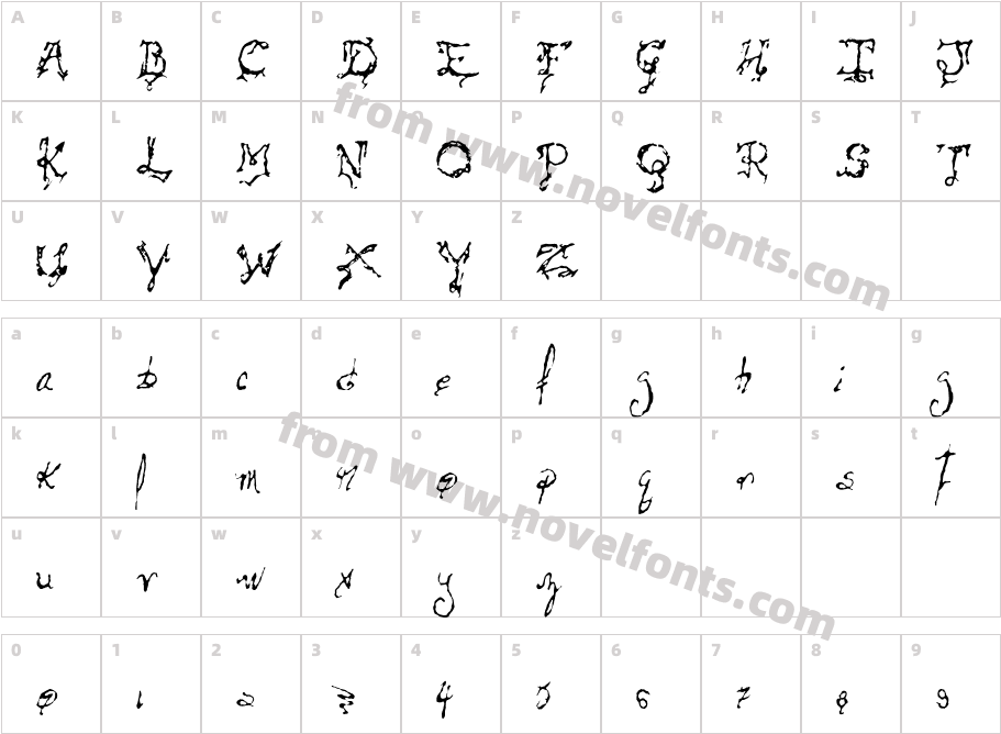 DueopixCharacter Map