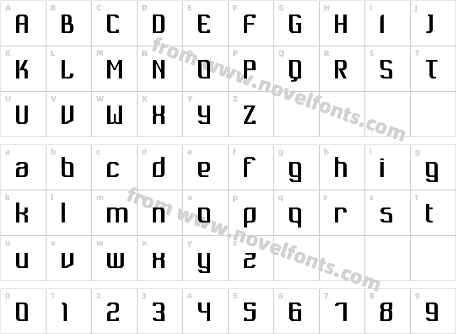 Dukungan RegularCharacter Map