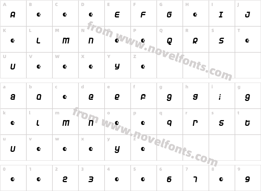 Dunebug Alternates 45MPHCharacter Map