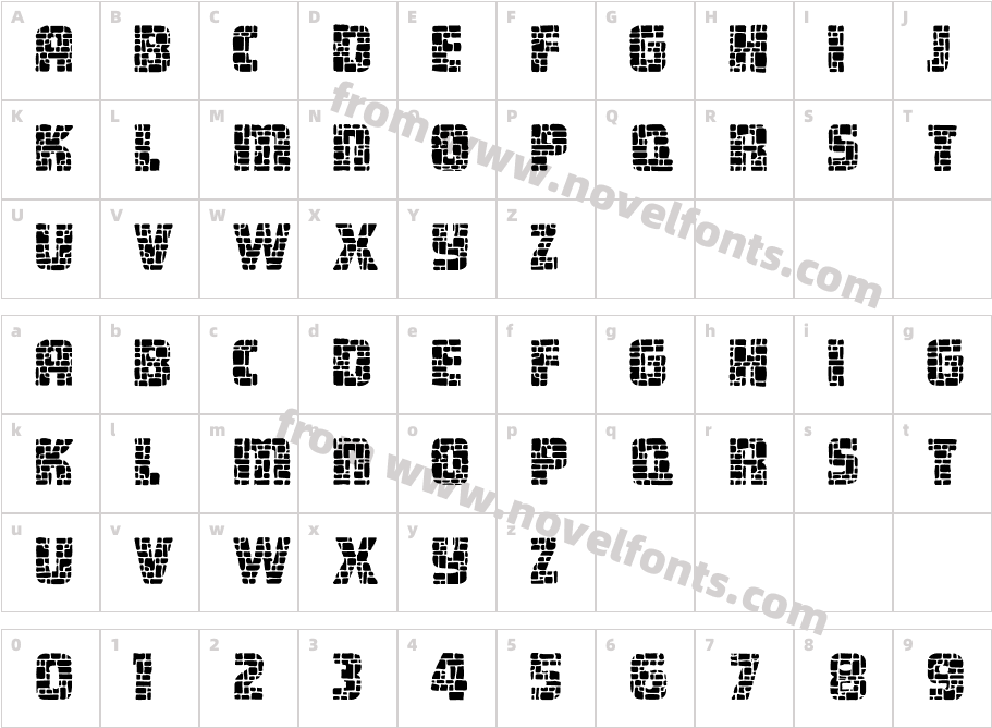 Dungeon Blocks FilledCharacter Map