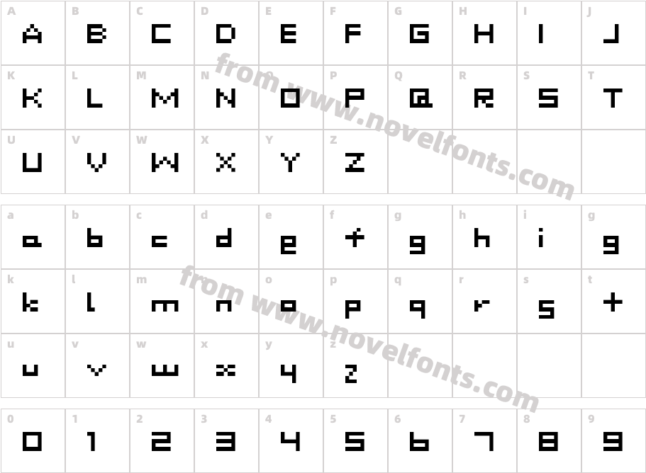 DustDotCharacter Map