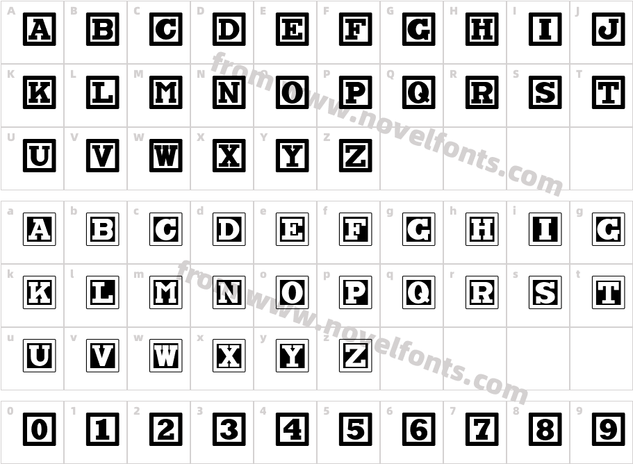 Chock A Block NFCharacter Map