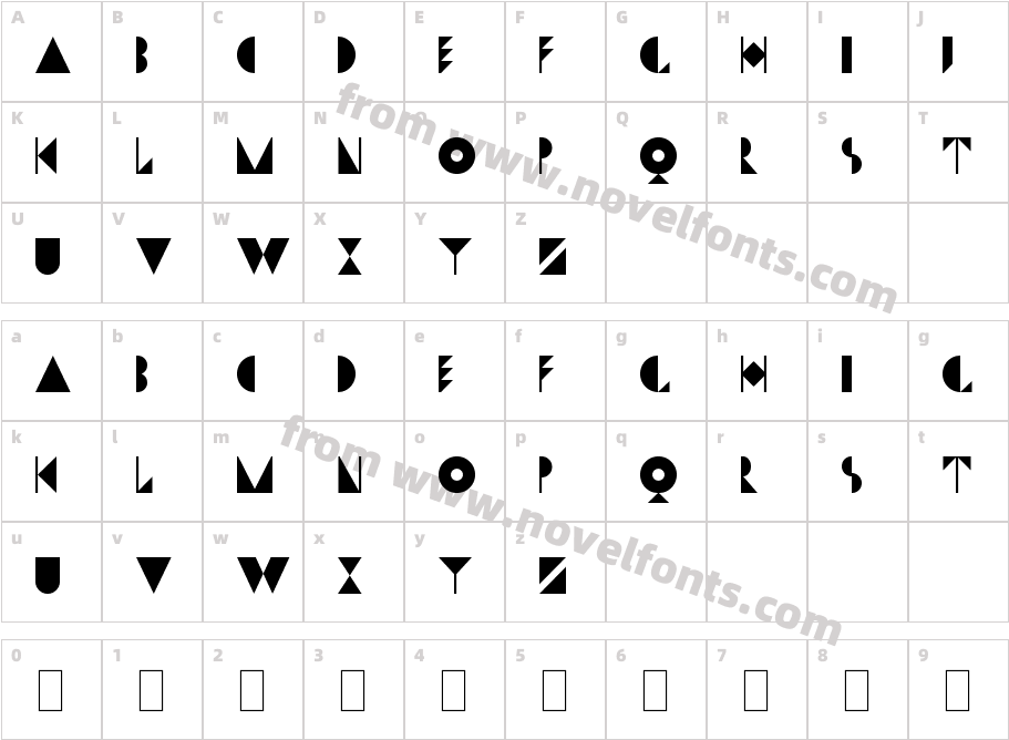 Dwiggins Initials KKCharacter Map