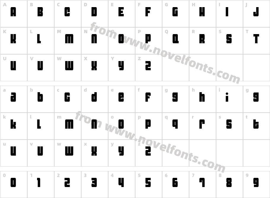 Dynomite  ThinCharacter Map